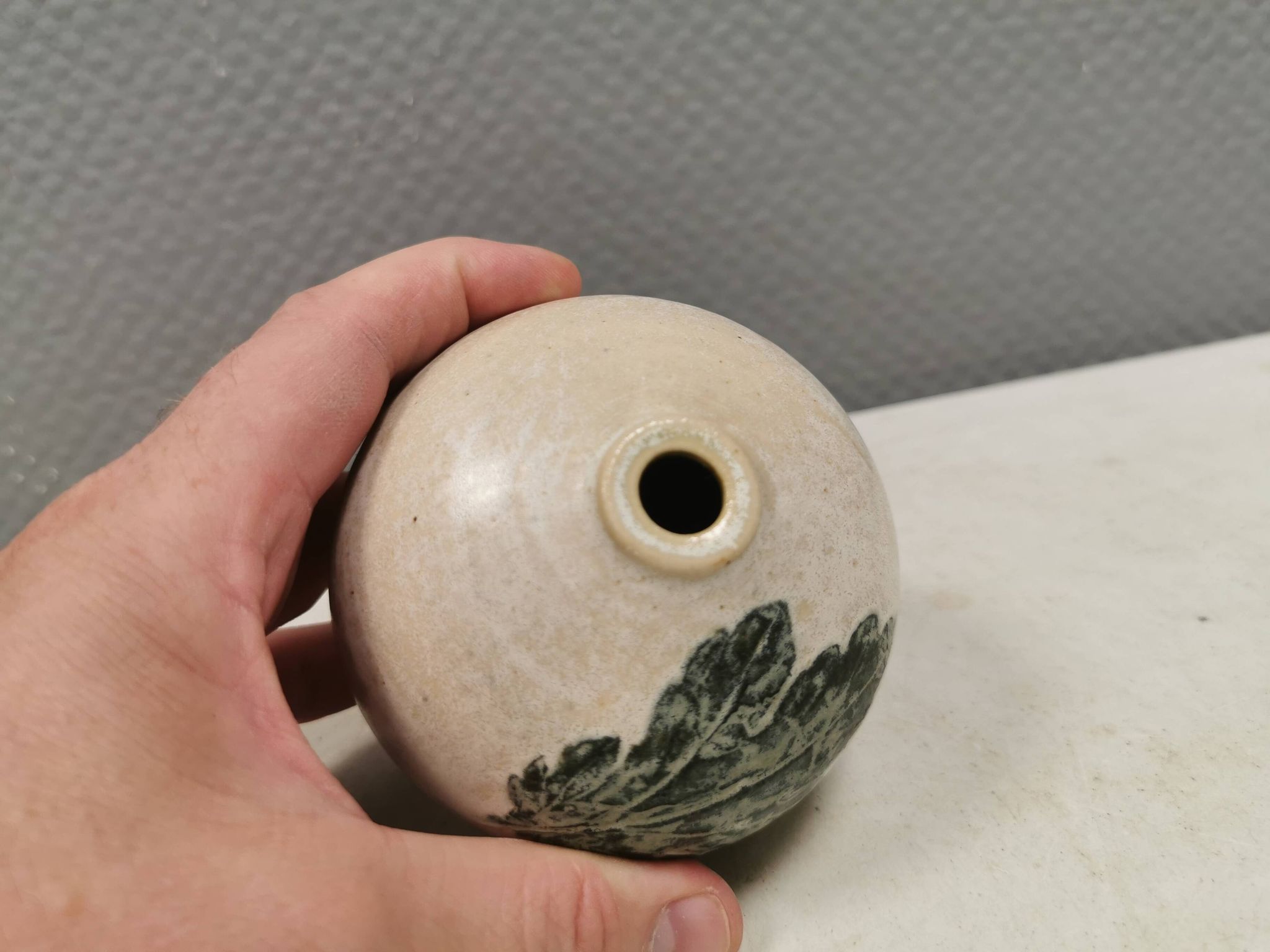 Miniature vase by Leif Holm, made in his own workshop in Errindlev 1970s