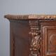 Commode baroque ancienne en noyer et peuplier XVIIIe siècle