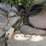 Pair of tripod lampposts 1960