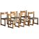 Hans J. Wegner, 'Koldinghus' chairs in beech with woven seat, set of 6, 1988
