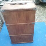 Flat trunk with wrought iron closures