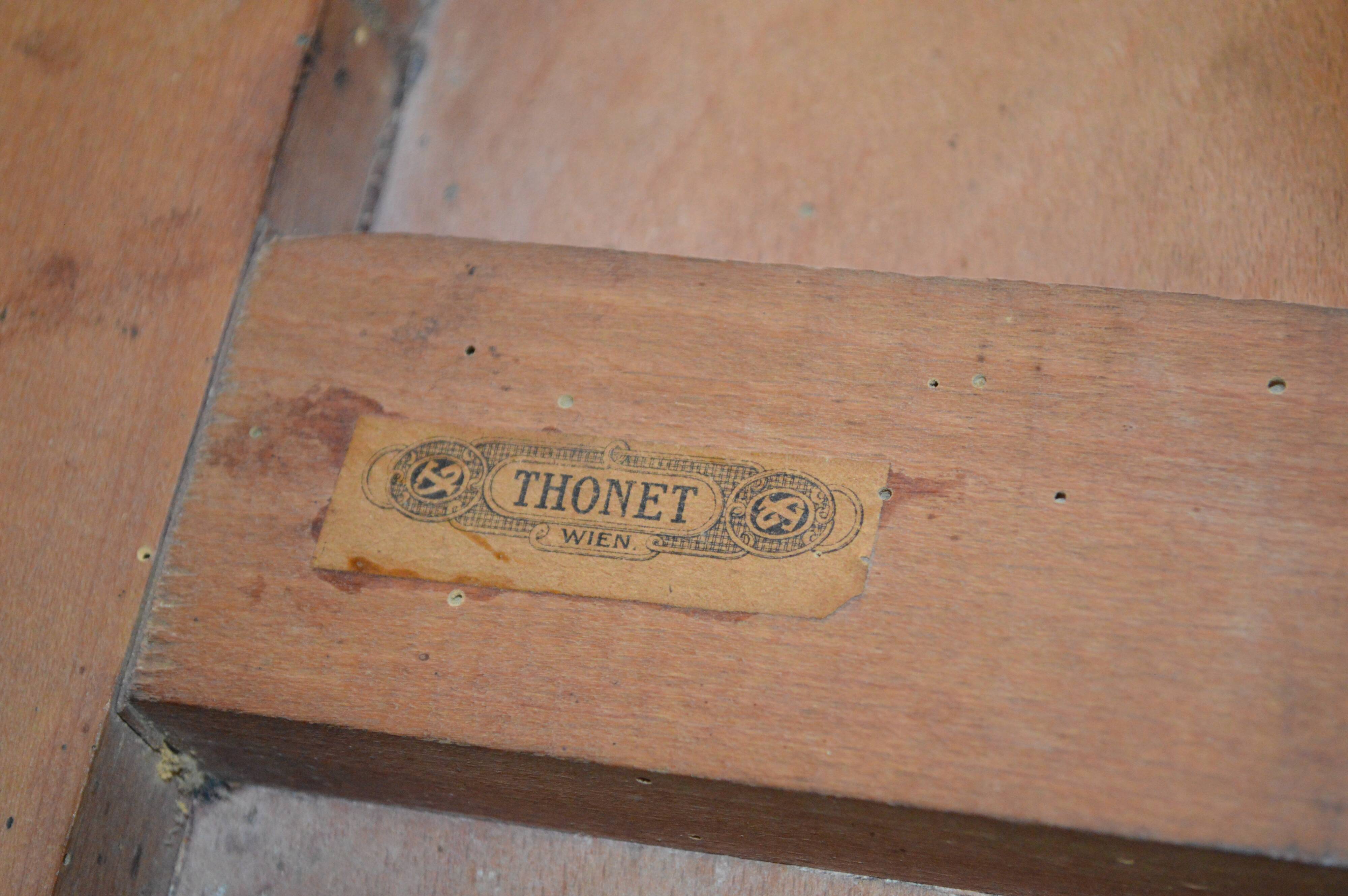 Thonet curved wooden table