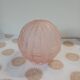 Old pale pink pressed glass globe