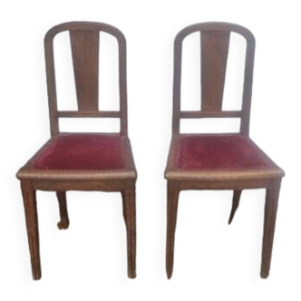 Paire de chaises de théâtre