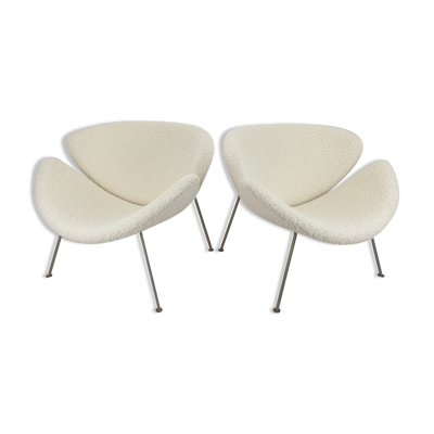 Paire de fauteuils Orange Slice par Pierre Paulin pour Artifort, années 1960