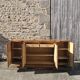 French ART DECO Sideboard- High Gloss Burl Elmwood Buffet-30s