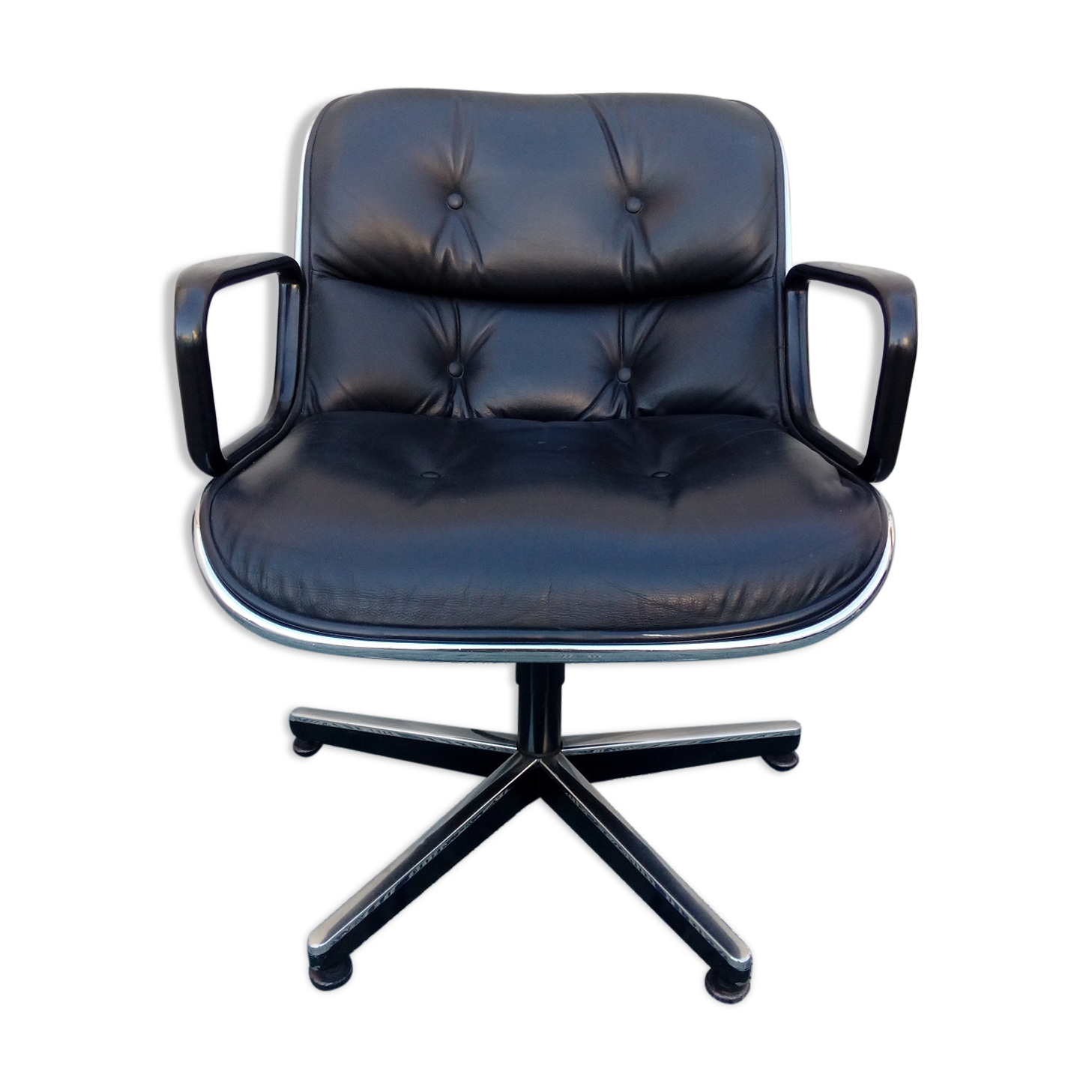 Fauteuil Knoll vintage années 70 design Pollock