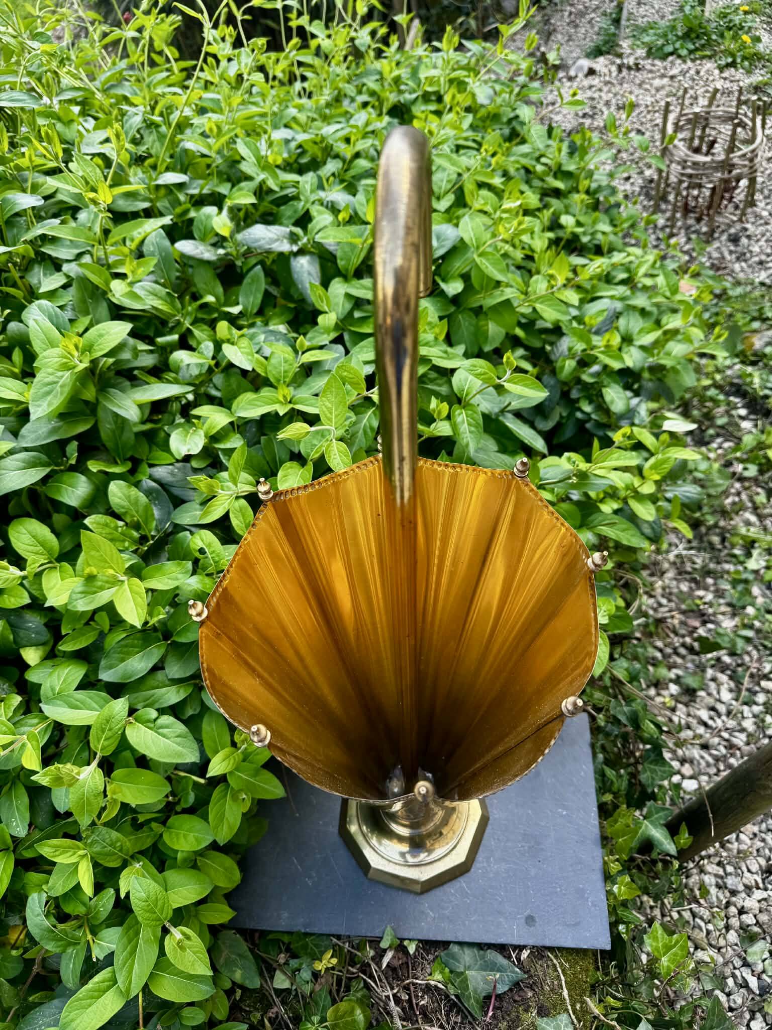 Large brass umbrella stand from the 1960s.