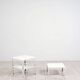 Early Demetrio 45 coffee stacking tables fiberglass by Vico Magistretti for Artemide