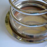 Chrome metal spring umbrella holder