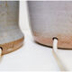 Pair of vintage ceramic table lamps with a two-tone finish - 1980s