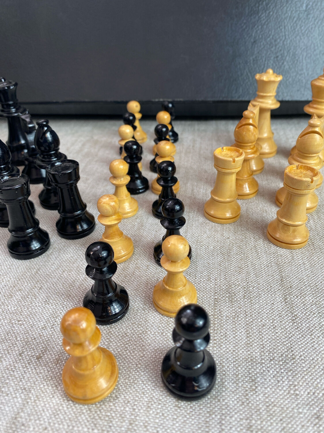 Wooden chess set, Rachez Paris