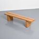 Pine bench from the La Rive residence, Arc 1600, France, circa 1970.