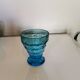Lot de 6 verres bleus à facettes