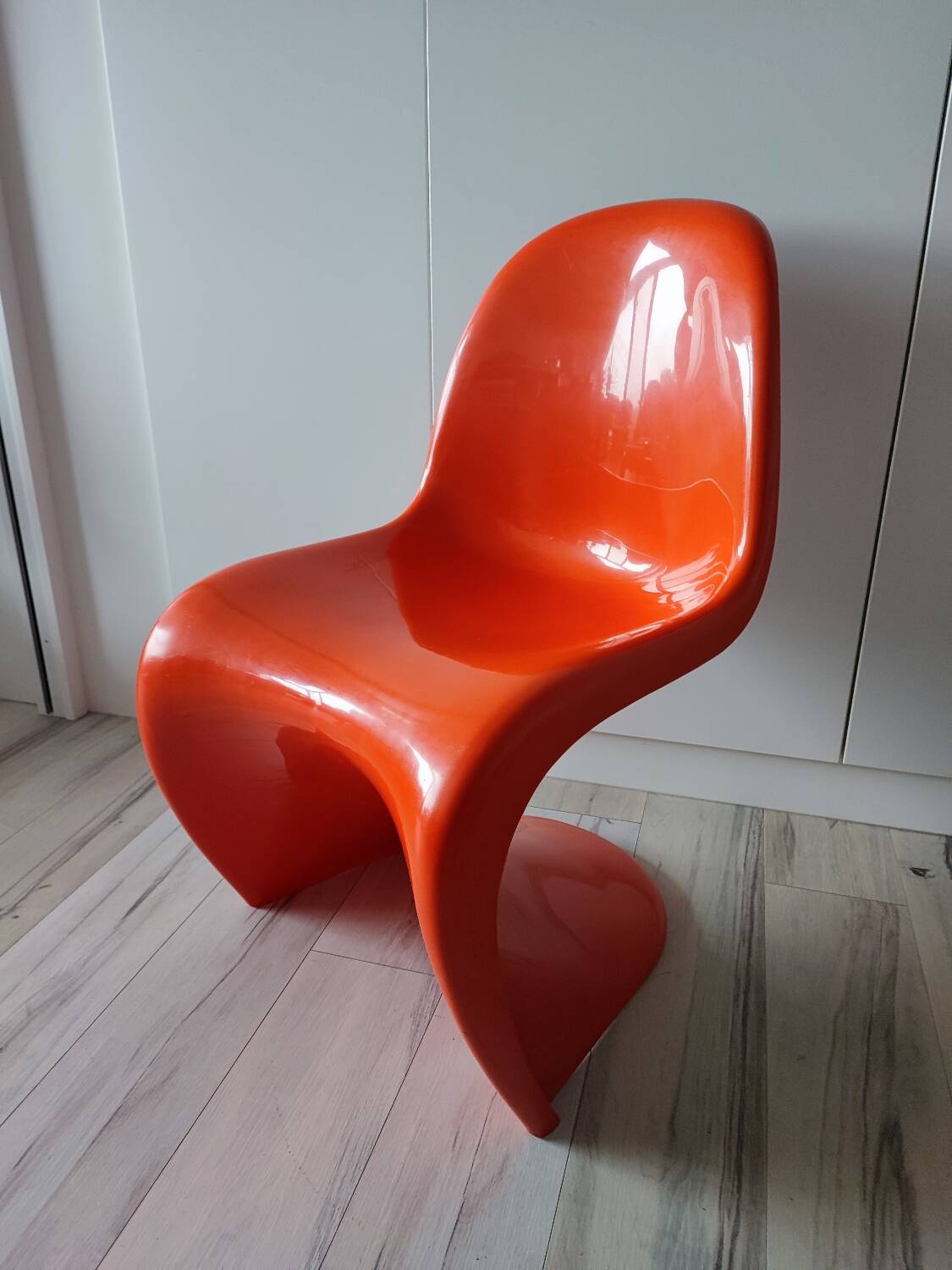 Orange Panton chairs 1974