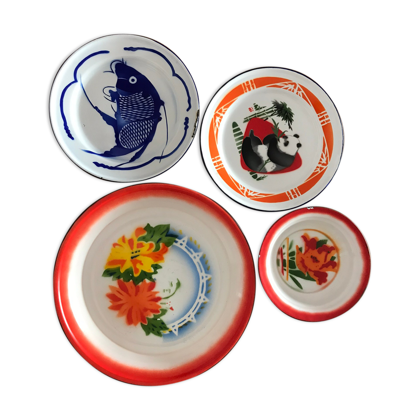 Set of vintage chinese dishes/plates