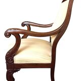 Pair of early 19th century mahogany armchairs