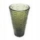 Vulkany vase, brutalism, green glass, Ząbkowice, Poland, 1970s