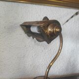 Brass articulated piano or desk lamp