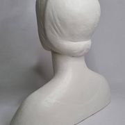Bust after Laurana in Renaissance style, known as Aragon, patinated plaster, 33 cm.