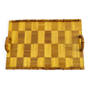 plateau vintage en ''bambou