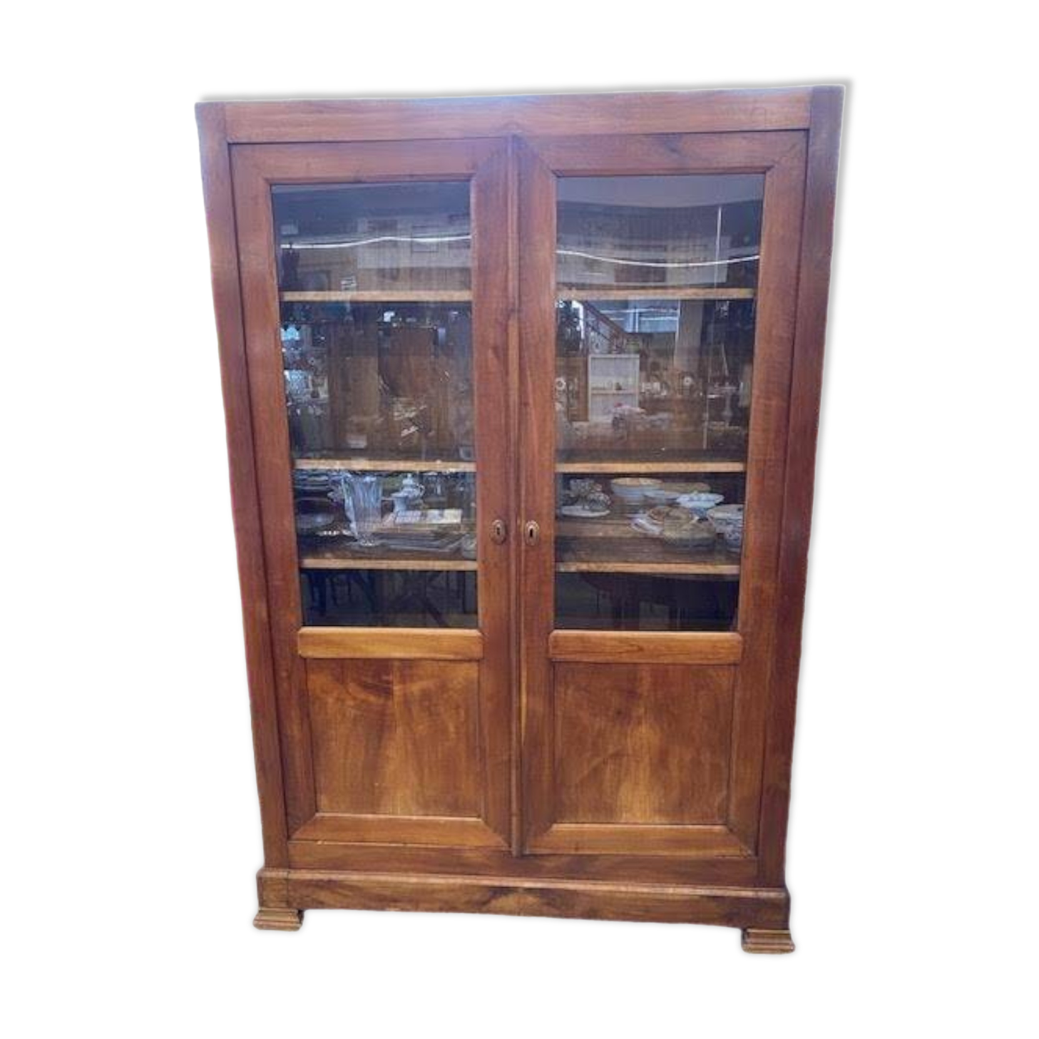 Cherry wood bookcase