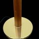 vintage lamp post in teak and brass