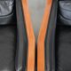 Set of  two black leather Art Deco design armchairs