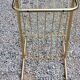 Coffee table from the 60s top glass base metal gilded