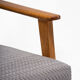 Śnieżka armchair from the 1970s./ gray patterned velor