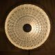 Glass and brass ceiling lamp