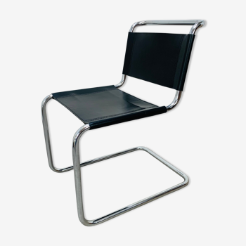 Chair B33 by Marcel Breuer 1980 black leather