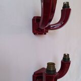 Pair of Art Deco ceramic wall sconces