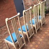 Vintage chairs and white marble design
