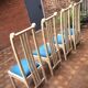Chaises vintage et design en marbre blanc
