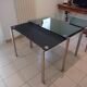 Set of 2 Jean Nouvel designer tables – Model 1=2 (Transparent & black glass)