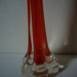 Vases soliflore verre rouge