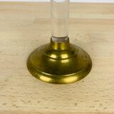 Bougeoir laiton et plexiglas vintage