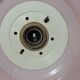 Red opaline pendant light / space age / vintage