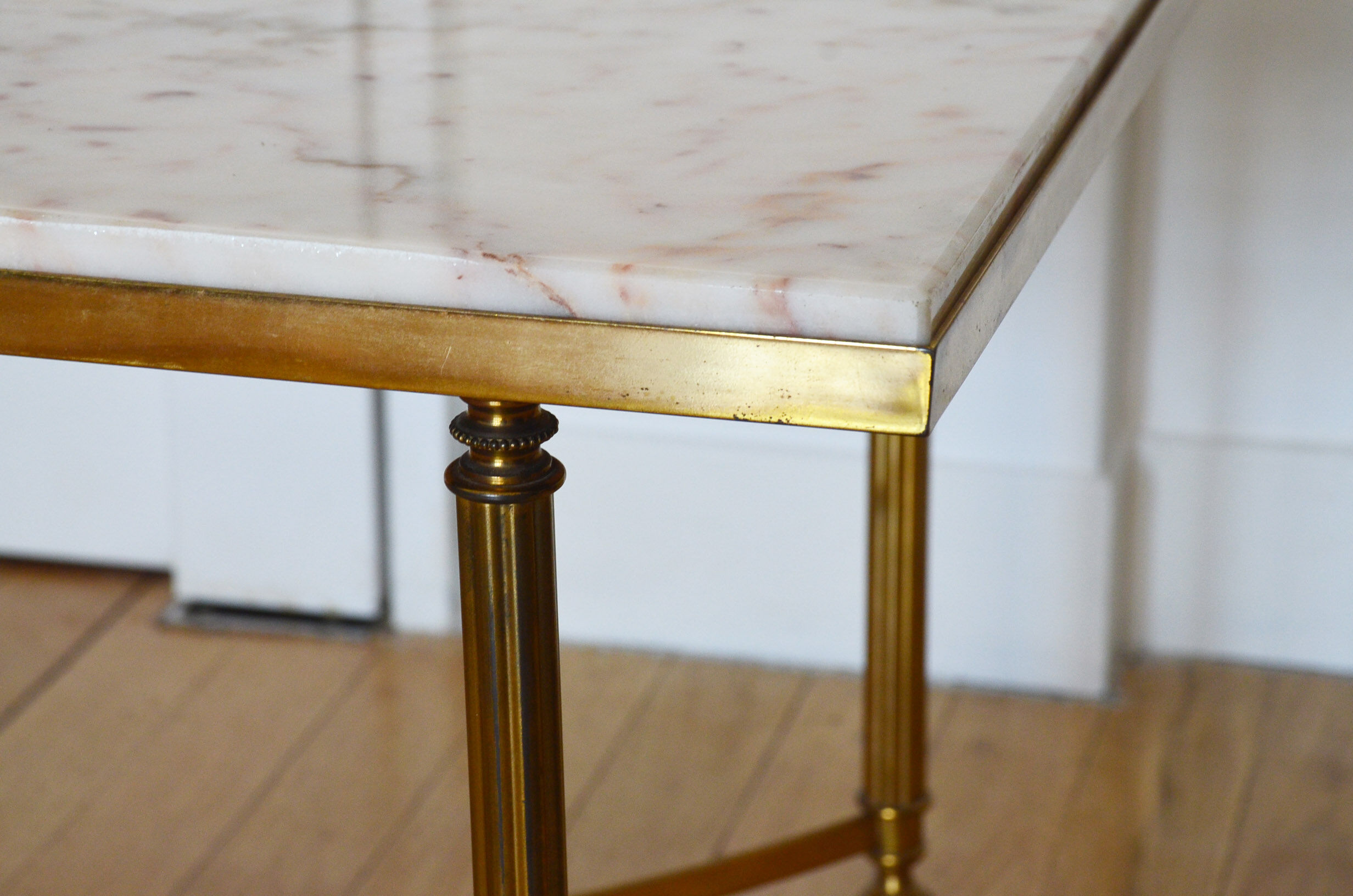Table low 60s marble neoclassical style