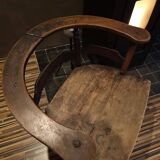 Antique solid wood armchair - Authentic rustic style