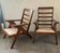 Paire de fauteuils pied compas, années 60