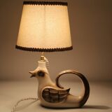 Table lamp, ceramic base "bird" 50s