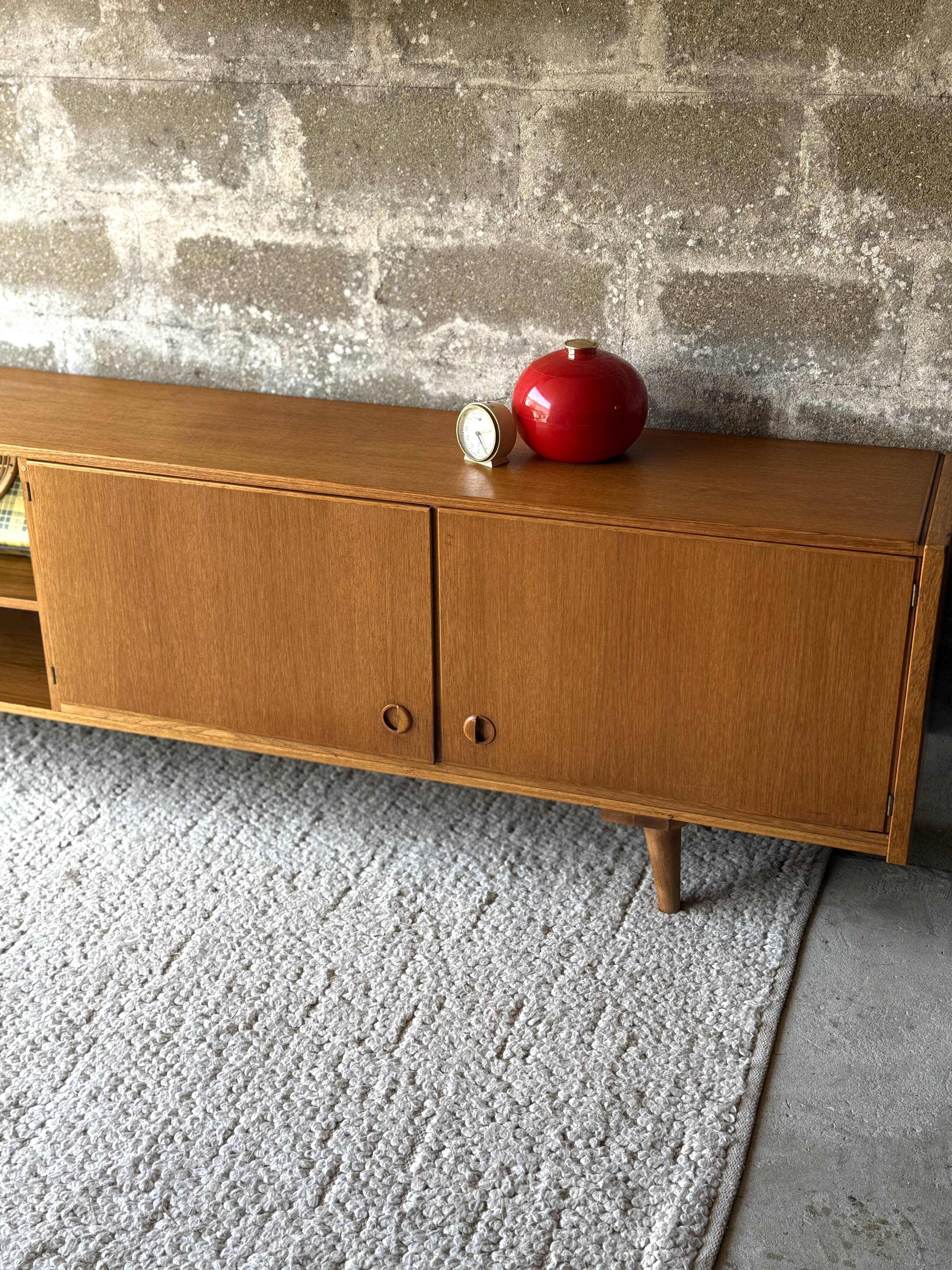 Vintage Scandinavian teak sideboard, 1970.