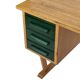 Bureau vintage des années 1960, design de bureau compact