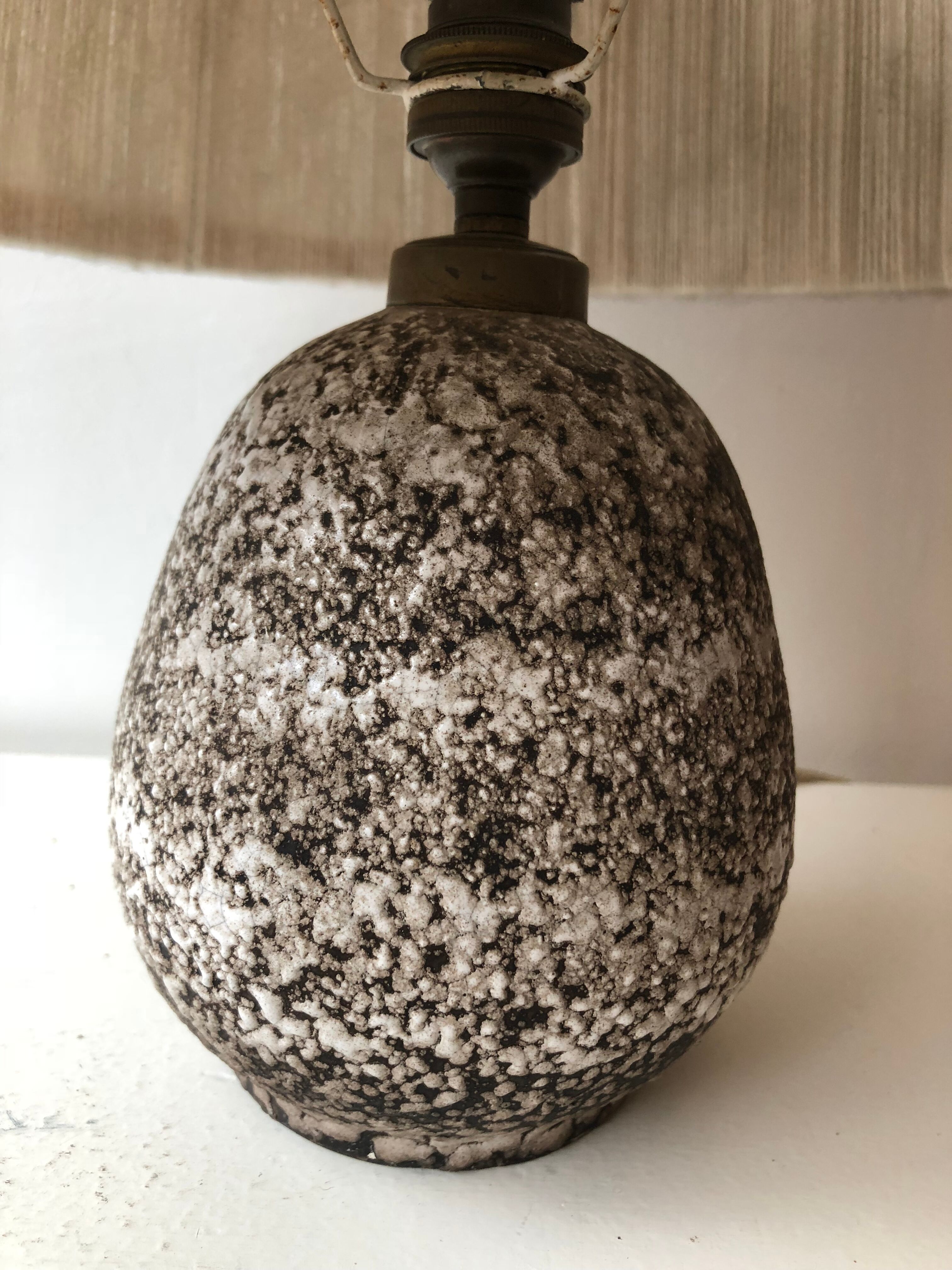 Lamp Lampshade in wool vintage ceramic