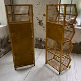Industrial storage shelves yellow