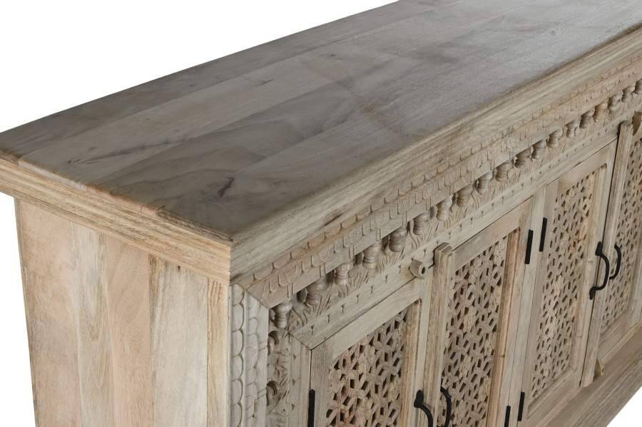 Enfilade  bufet commode mangue 185x40x100 naturel