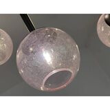 Contemporary Pink "Pulegoso" Spheres Murano Glass Sputnik Chandelier by Sim