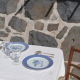 Set of 6 conical glasses with glass ball feet